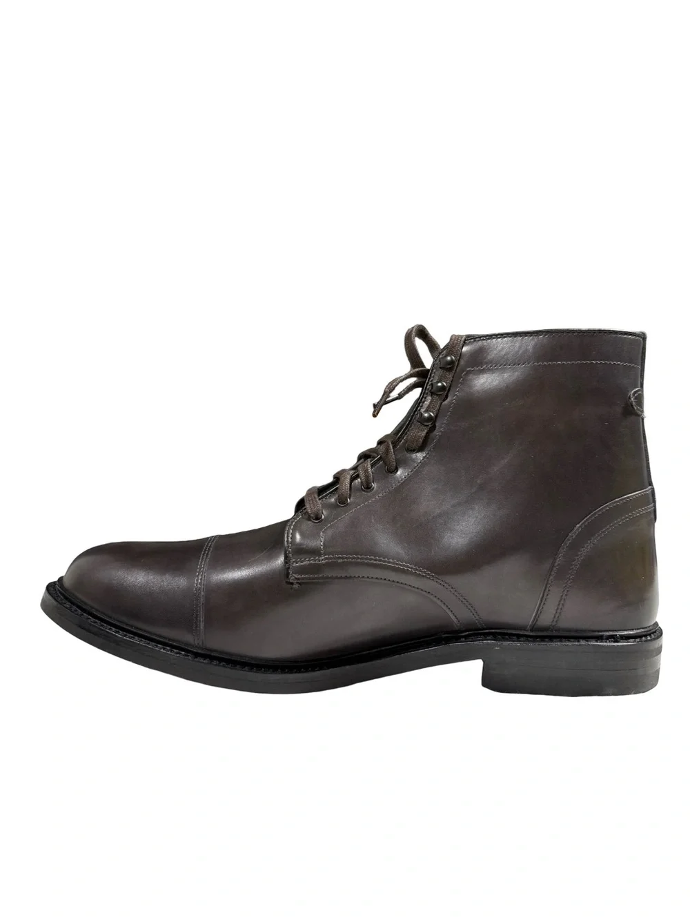 Allen Edmonds Landon Brown Leather Cap Toe Lace Up Boots Men’s Size 14 USA
